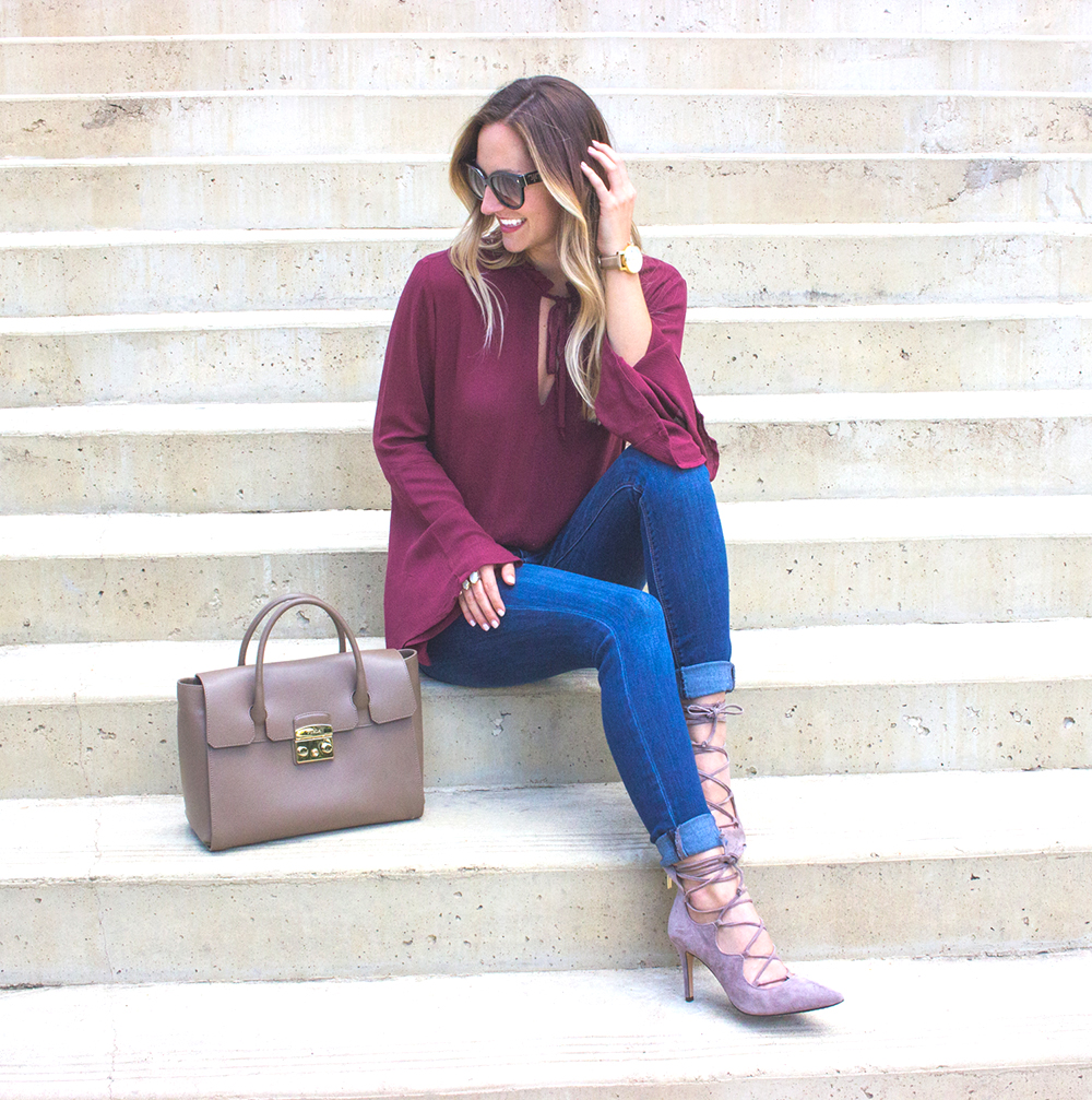 livvyland-blog-olivia-watson-fall-outfit-lace-up-heels-bell-sleeve-oxblood-top-austin-texas-fashion-blogger-1