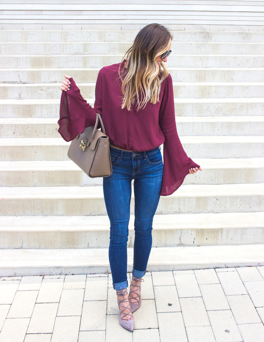 livvyland-blog-olivia-watson-fall-outfit-lace-up-heels-bell-sleeve-oxblood-top-austin-texas-fashion-blogger-2