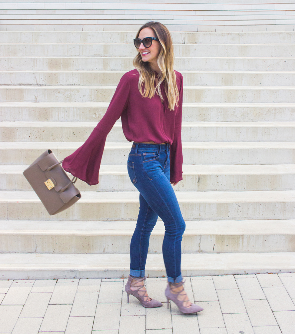 livvyland-blog-olivia-watson-fall-outfit-lace-up-heels-bell-sleeve-oxblood-top-austin-texas-fashion-blogger-3