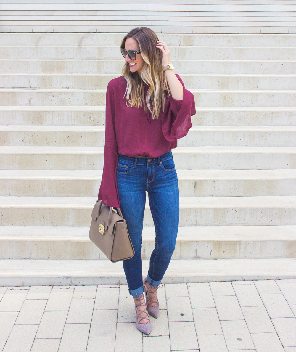 livvyland-blog-olivia-watson-fall-outfit-lace-up-heels-bell-sleeve-oxblood-top-austin-texas-fashion-blogger-4