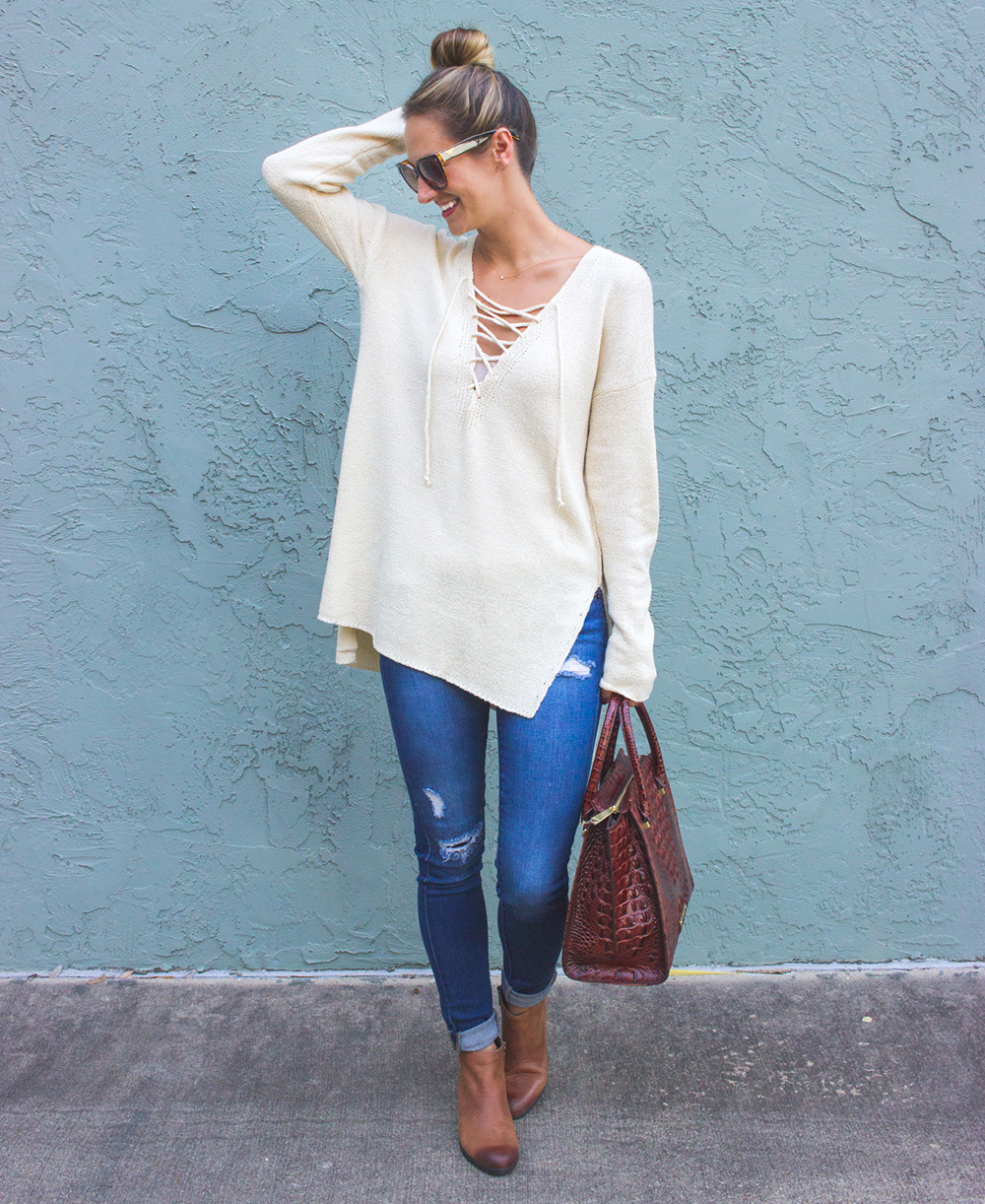 livvyland-blog-olivia-watson-knit-sweater-jeans-booties-zappos-clarks-ankle-boots-gelata-italia-brahmin-priscilla-handbag-1