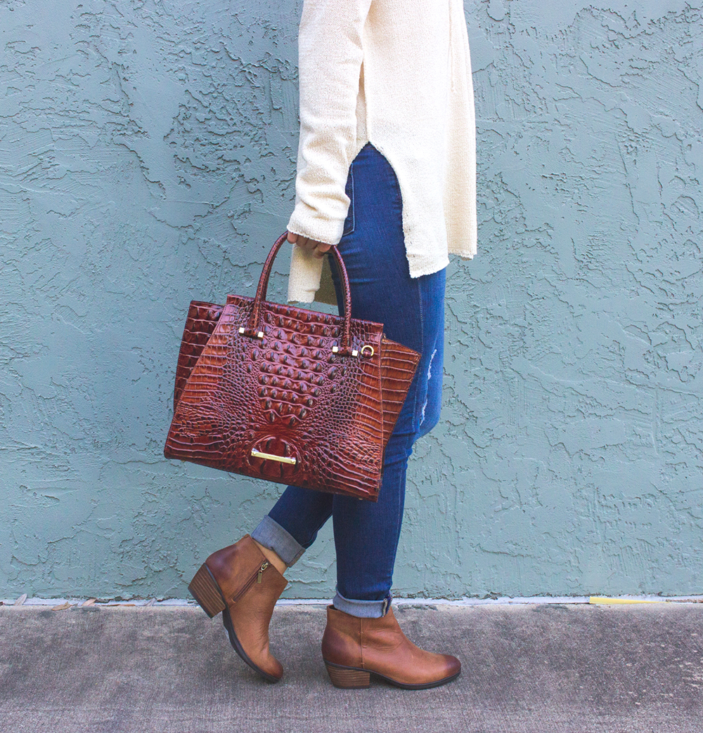 Lace Front Sweater Ankle Booties LivvyLand Austin Fashion and Style Blogger