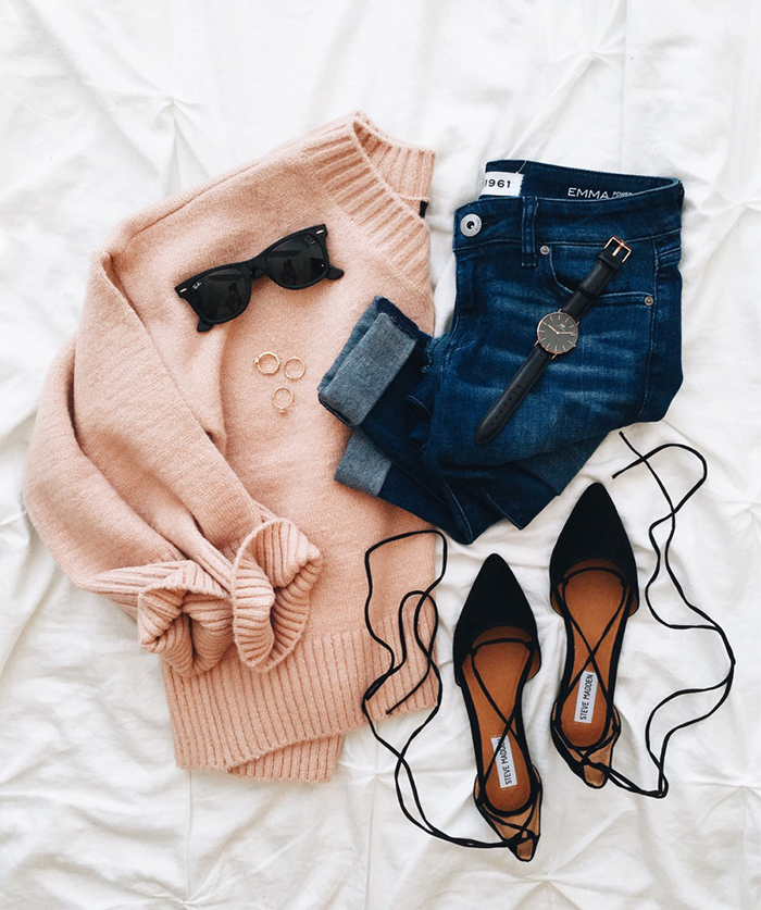 livvyland-blog-olivia-watson-austin-texas-fashion-blogger-fall-outfit-style-blush-pink-chunky-sweater-outfit