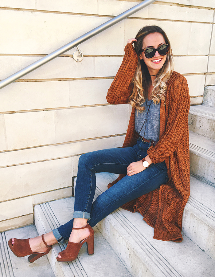 livvyland-blog-olivia-watson-austin-texas-fashion-blogger-fall-outfit-style-peep-toe-rust-heels-waffle-knit-cardigan