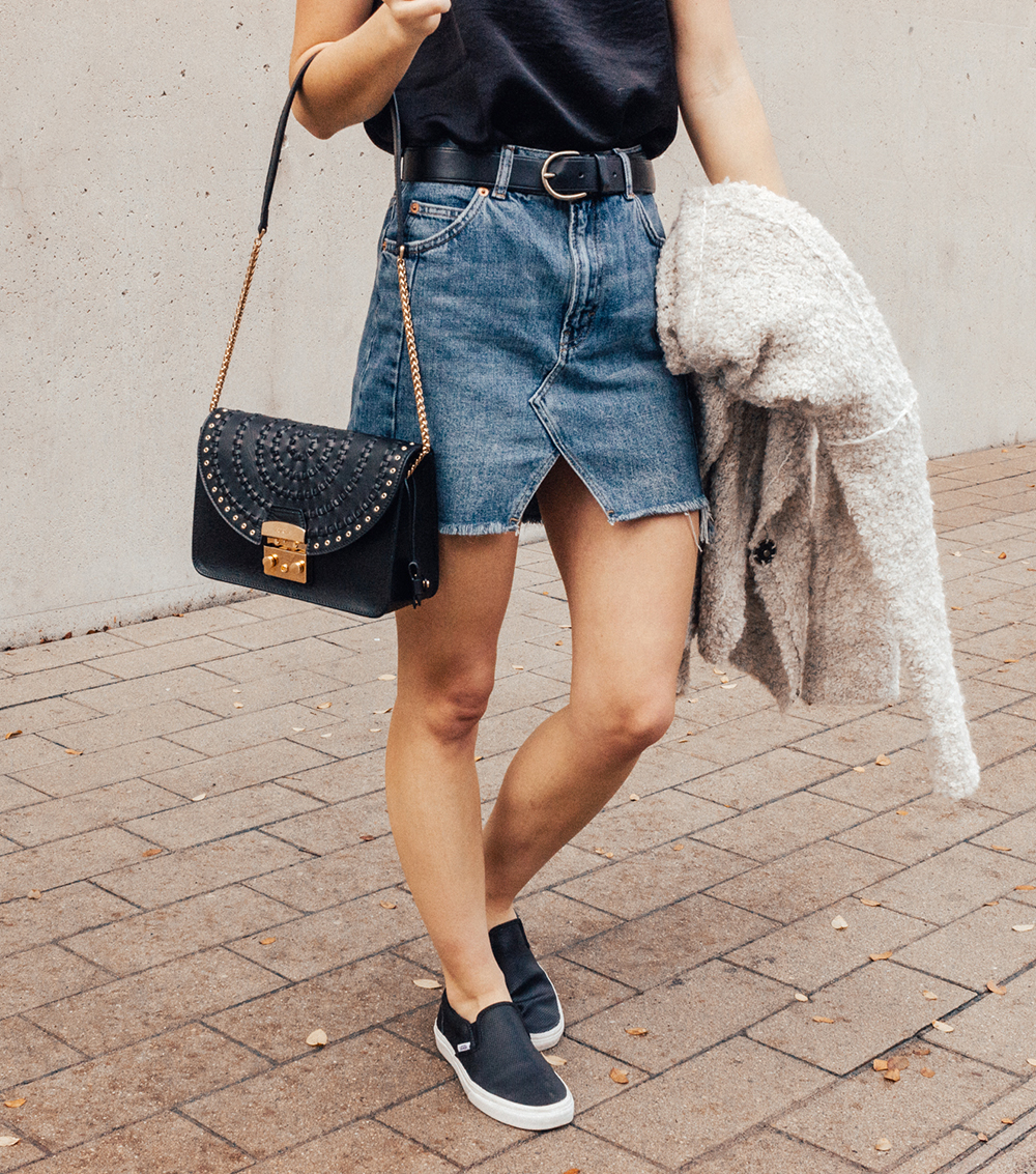 livvyland-blog-olivia-watson-denim-skirt-silk-cami-furla-black-handbag-vans-slip-on-sneakers-3