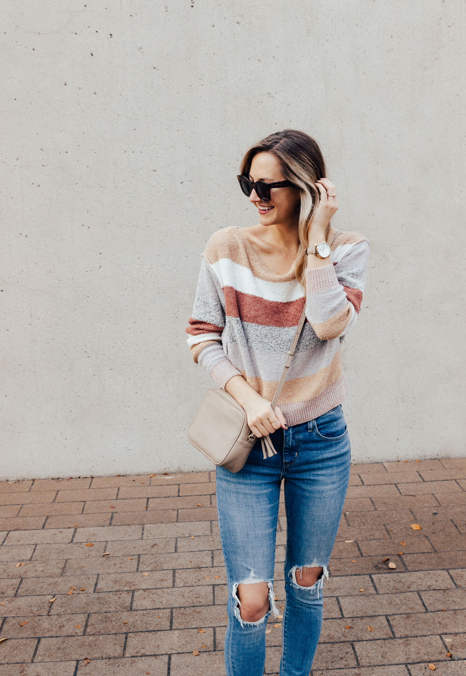 livvyland-blog-olivia-watson-free-people-blush-beige-tan-sweater-tassel-slides-cozy-layers-5