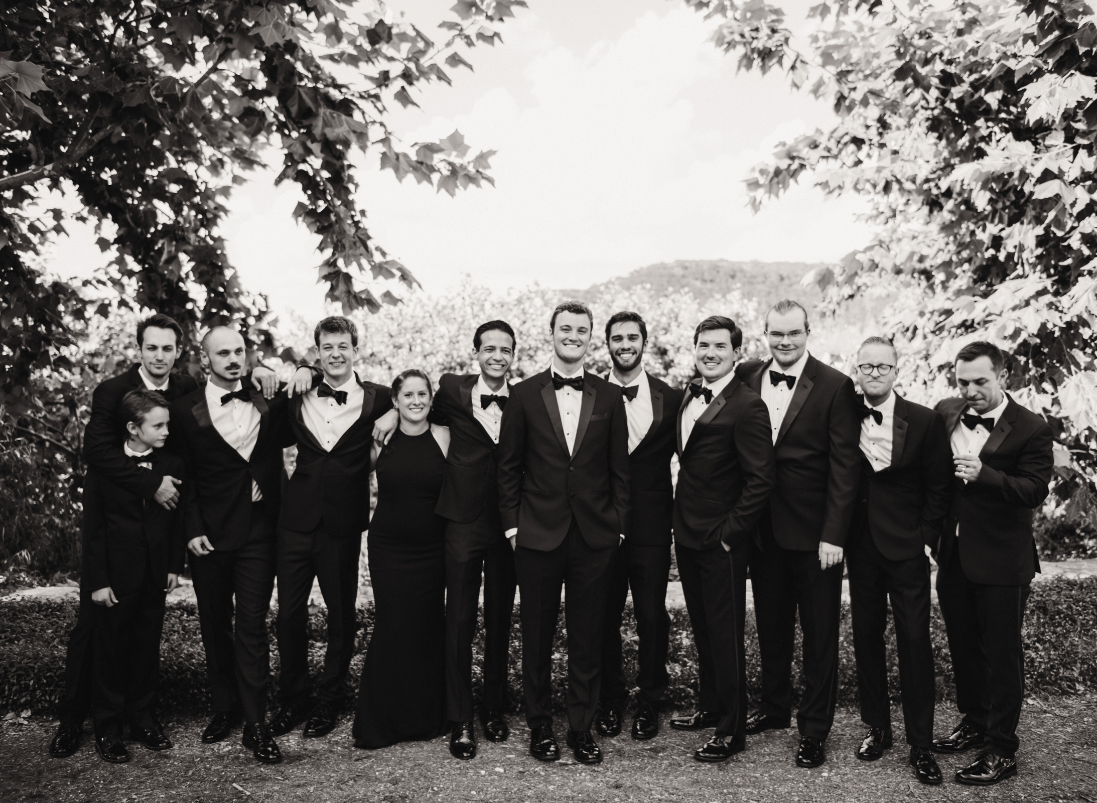 livvyland-blog-olivia-watson-wedding-villa-del-lago-austin-texas-fall-blush-burgundy-classic-romantic-grooms-party-tux-groomswoman